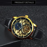 Carved Hollow Automatic Mechanical Watch - Show Gadgets